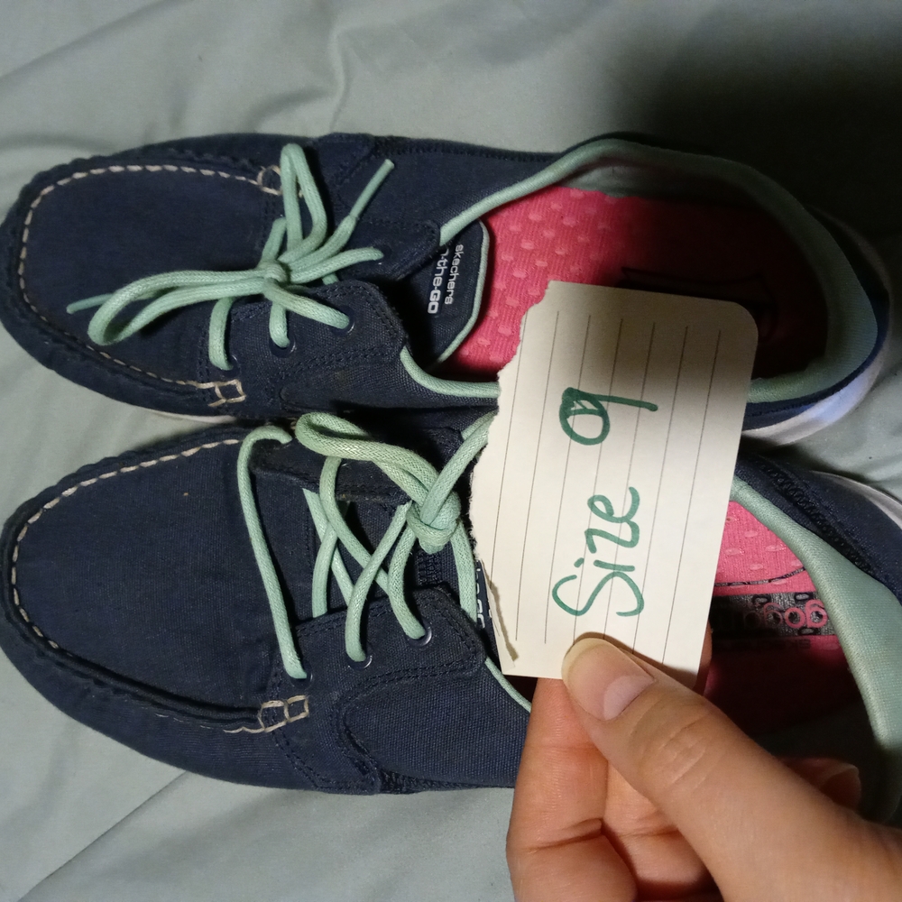 Kids Blue and Pink Shoes